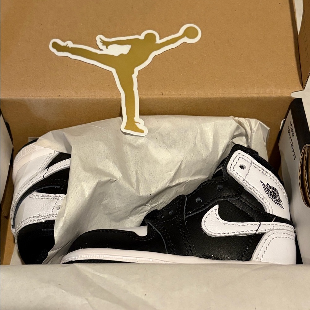 Jordan 1 Retro White and Black High-Tops